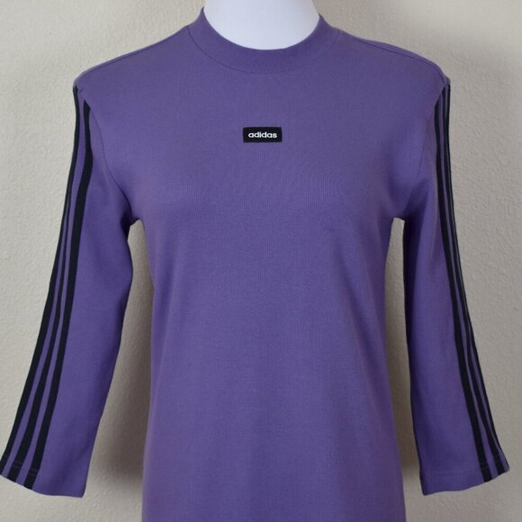 Adidas Moment Tech Purple Black Dress NEW Small - Picture 2 of 9